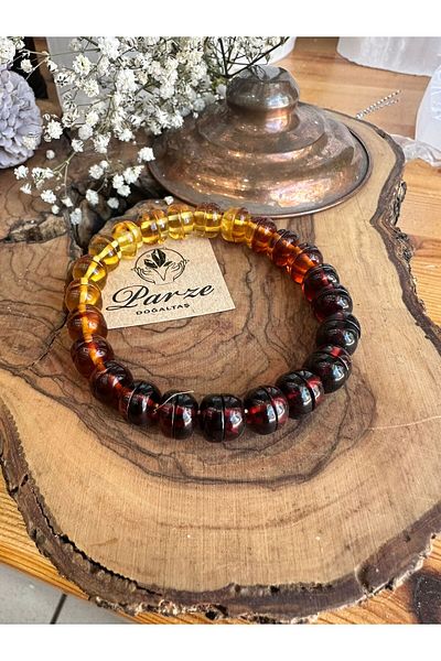 parze doğaltaş Drop Amber Adult Bracelet