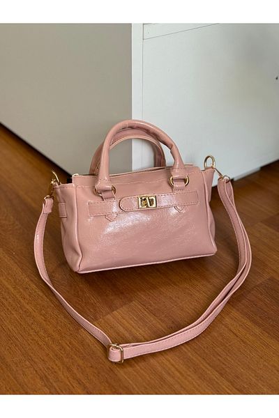 Bagnest Soft Leather Women's Hand and Shoulder Bag with Lock Detail