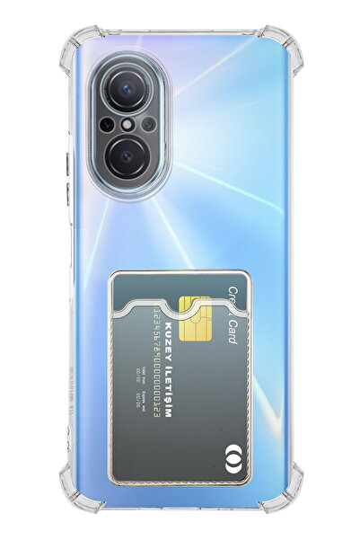 KZY İletişim Huawei Nova 9 SE Kapak ile Uyumlu Kartlıklı Darbe Emici Özellikl...