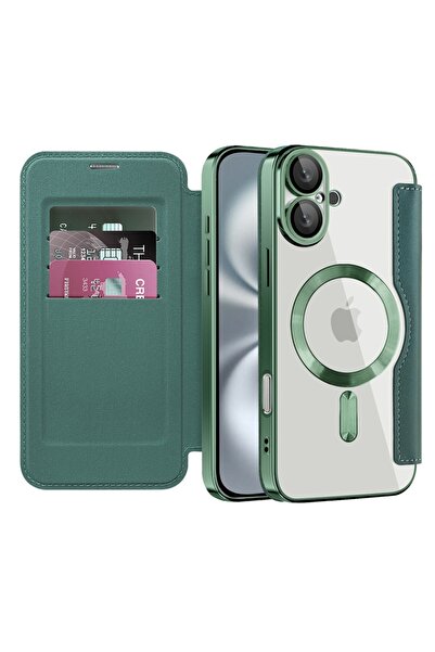 SKYDDAR INNOVATION Husă pentru iPhone 16 Plus, SmartMag Book, Magsafe, RFiD, ...