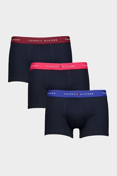Tommy Hilfiger , Set of Boxers with Logo Waistband - 3 Pairs, Anthracite Grey, L