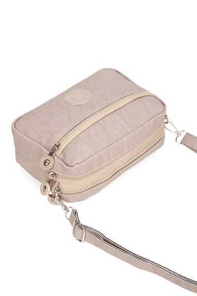 Adelina Bags Daily Three-Compartment Women's Shoulder Bag with Cross Strap