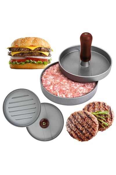 OEM Hamburger Press, Aluminum Alloy with Non-Stick Coating, ø11.5 cm