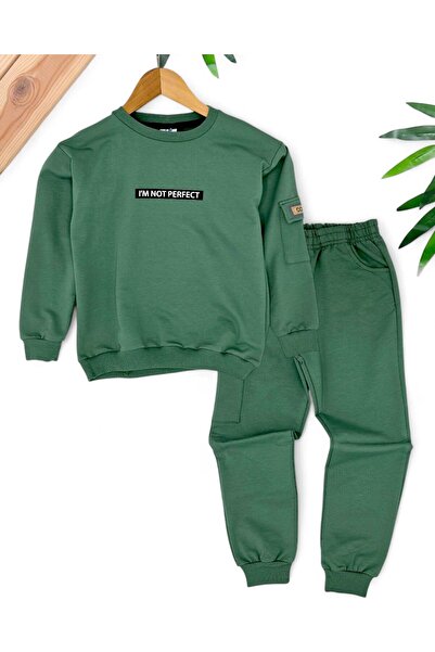 VOY KİDS Σετ φόρμας 7-10 ετών για αγόρια με μακρυμάνικο εποχιακό 2 τεμάχια - Crew Neck, Άνετη εφαρμογή