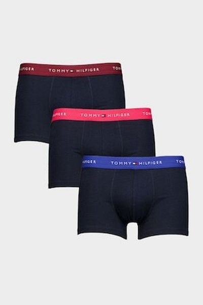 Tommy Hilfiger , Set of Boxers with Logo Waistband - 3 Pairs, Anthracite Grey, L