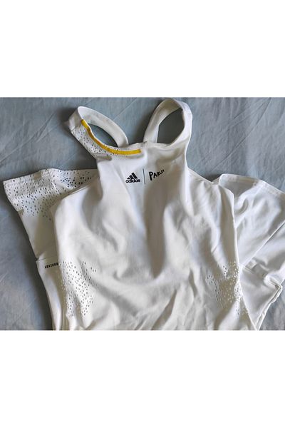 adidas Wimbledon London Tennis Dress, white, S