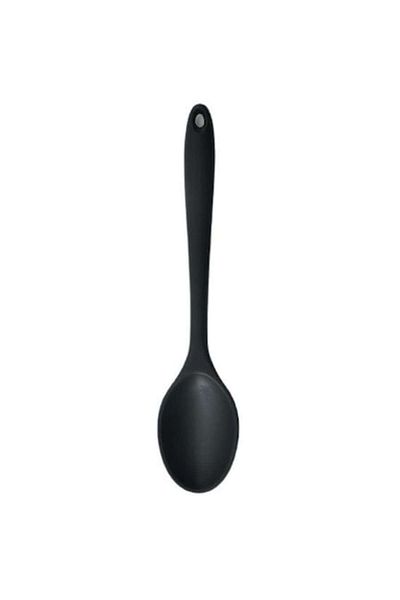 OEM Silicone Kitchen Spoon, Black, Heat Resistant 250 Degrees, 27 cm