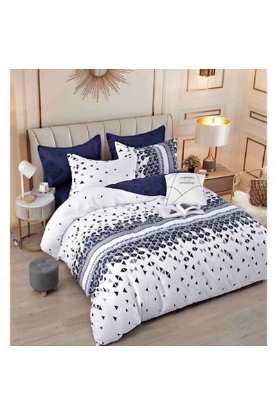 OEM Elegant Double Bed Linen Set of 6 Pieces, Cotton Finet