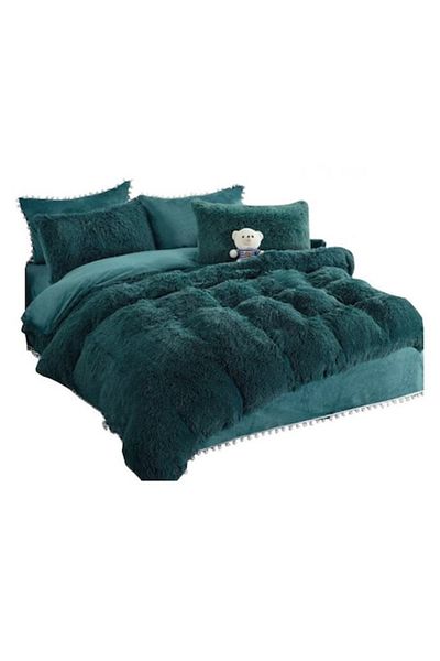 OEM Cocolino Fluffy 6-Piece Bedding Set, MS STAR, Dark Green