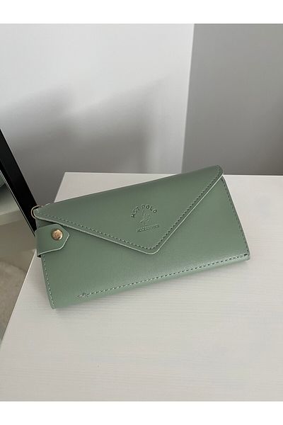 ESNEVA Envelope Model Phone and Coin Compartment Khaki Color Women's Wallet