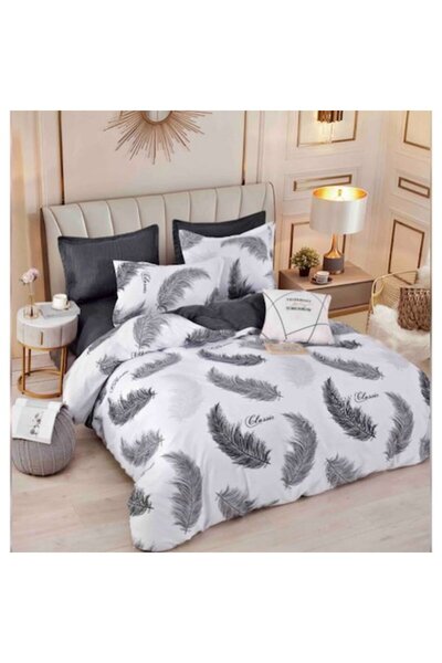 OEM Elegant Double Bed Linen Set, 6 Pieces, Cotton Finet