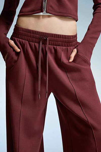 Bershka Soft touch wide-leg trousers