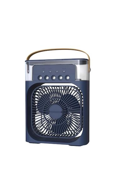zola Mini ventilator portabil Zola, răcitor de aer 3 în 1, umidificator, purificator, fundal RGB, 7 moduri de iluminare, apă