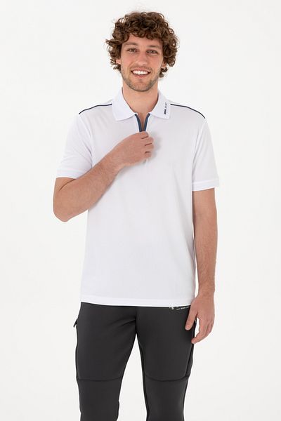 U.S. Polo Assn. Men's Regular Fit Polo Neck White T-Shirt 50299560-Vr013