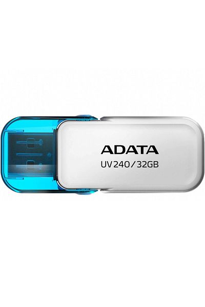 Adata Stick USB UV240, 32g, USB 2.0, capac cu clapă, alb