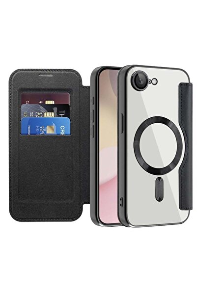 SKYDDAR INNOVATION Husă pentru iPhone 16e, SmartMag Book, Magsafe, RFiD, supo...