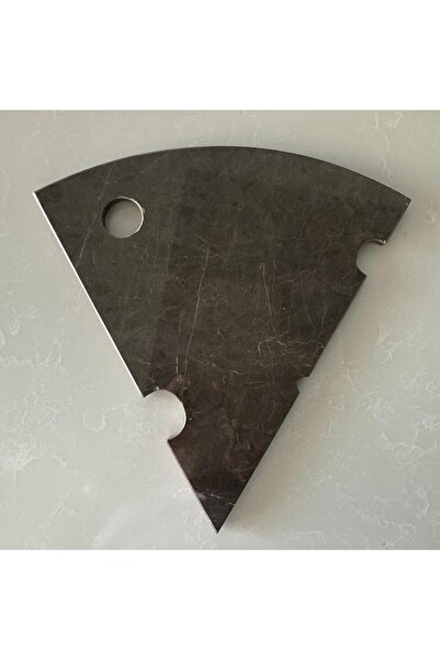 LİSPERA Gray Marble Cheese Plate, Gray Marble Presentation Plate