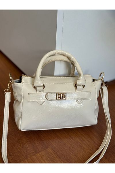Bagnest Soft Leather Women's Hand and Shoulder Bag with Lock Detail
