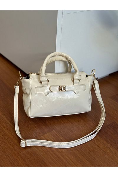 Bagnest Soft Leather Women's Hand and Shoulder Bag with Lock Detail