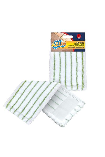 YORK Mop flat microfiber replacement pad 40.5cm x 14.5cm 1pc - AZUR - - CLEAN HOUSE