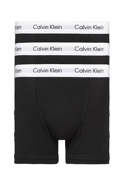 Calvin Klein , Set of Boxers with Logo - 3 Pieces, White, Black, L