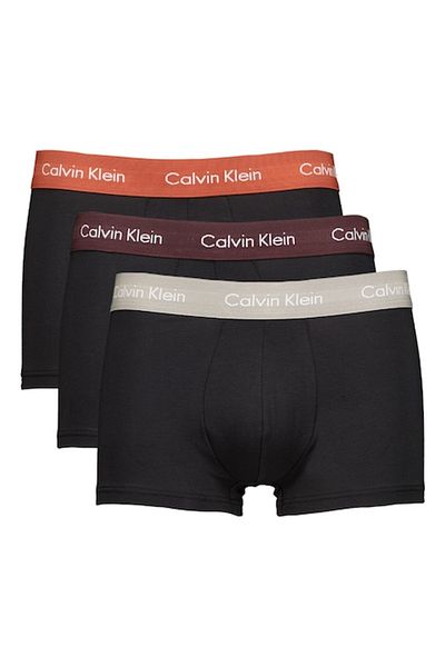 Calvin Klein , Set of low-waist boxers - 3 pairs, Red, Black, L