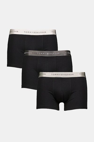 Tommy Hilfiger Boxer Set with Logo Waistband - 3 Pairs, Black, M
