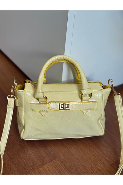 Bagnest Soft Leather Women's Hand and Shoulder Bag with Lock Detail