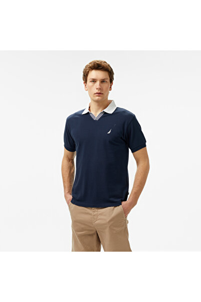 Nautica Erkek Lacivert Classic Fit Polo Yaka T-Shirt