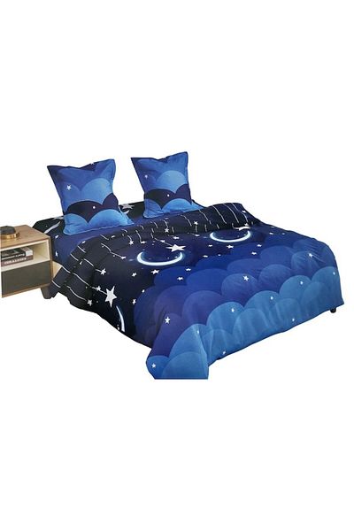 OEM Double Bed Linen Set, 4 Pieces, Cotton, C18
