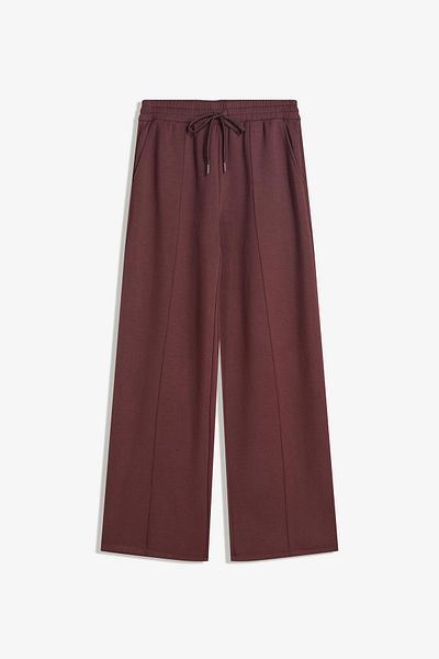 Bershka Soft touch wide-leg trousers
