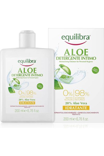 Equilibra Aloe Solutie Curatare Igiena Intima, Hidratanta, 200 ml