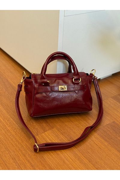 Bagnest Soft Leather Women's Hand and Shoulder Bag with Lock Detail