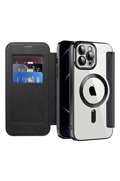SKYDDAR INNOVATION Husă pentru iPhone 12 Pro Max, SmartMag Book, Magsafe, RFi...