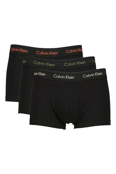 Calvin Klein Set boxeri cu talie joasă - 3 perechi, Negru decolorat, M