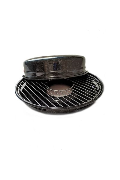 Ves Promo Package: Grill Pan for Stove, Ves, Enamel, 31 cm + Set of 4 Universal Mop Refills with High Ab