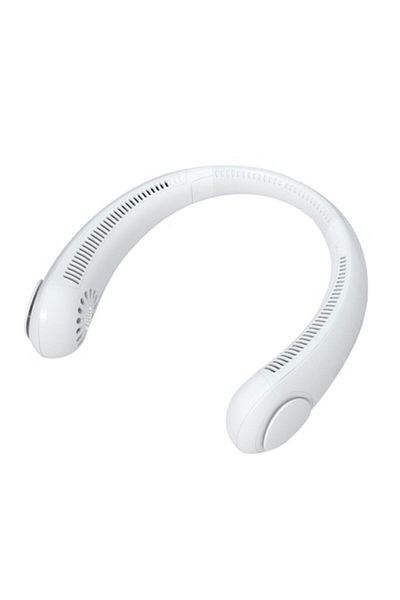 OEM Ventilator portabil de gât, policarbonat/ABS, 2200 mAh, 3 viteze, alb