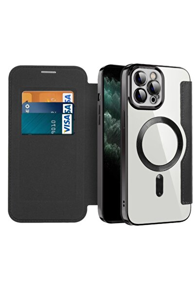 SKYDDAR INNOVATION Husă pentru iPhone 11 Pro Max, SmartMag Book, Magsafe, RFi...