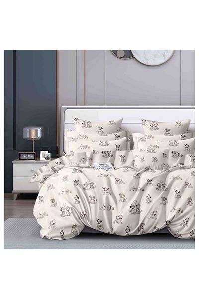 OEM Elegant Single Bed Linen for 1 Person, 4 Pieces, Finet Cotton, Multicolor