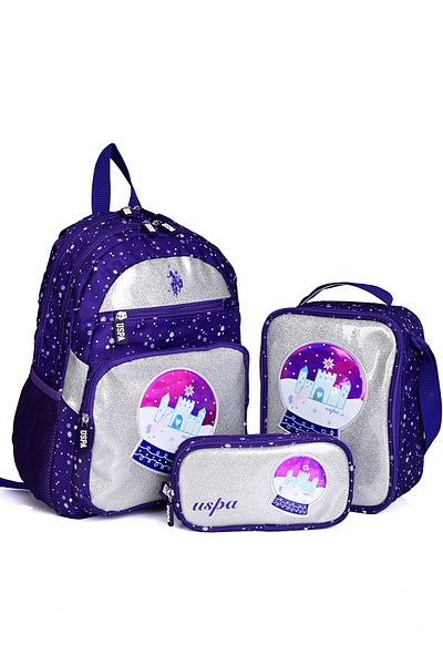 U.S. Polo Assn. S.U.A. Polo Assn. Plcan25023 Set de 3 rucsacuri școlare