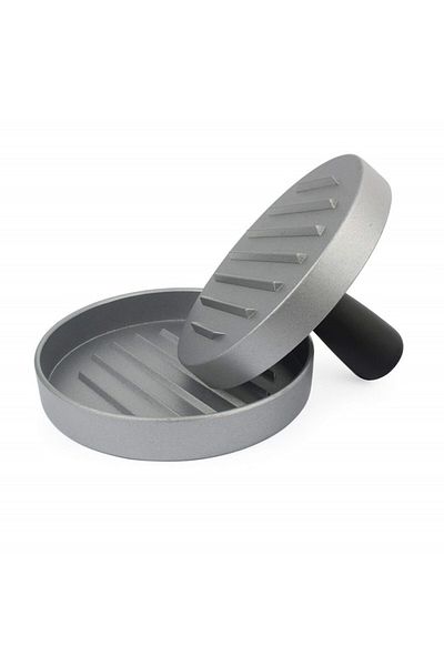 Sunmostar Hamburger Press, Sunmostar, Nonstick, Aluminum/Plastic, 12x1.8x8 cm, Silver