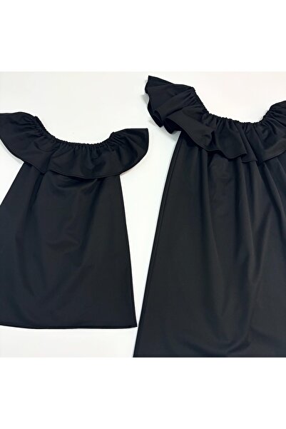 Dimmel Costume Siyah Anne Kız Elbise