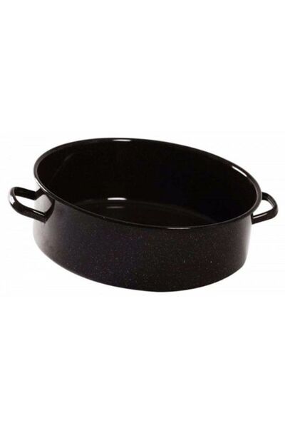 Ves Enamel pot with lid, 30L, Black