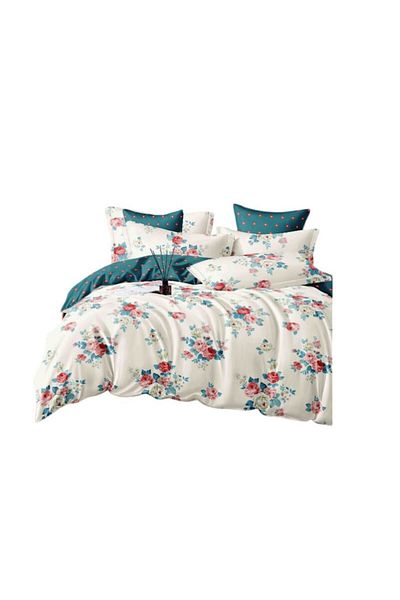 OEM Elegant Double Bedding Set, 6 Pieces, Cotton Finet, 180x200cm Elastic Sheet, 4 Pillowcases, 200x220