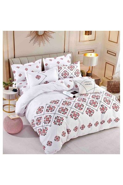OEM Elegant Single Bed Linen Set for 1 Person, 4 Pieces, Fine Cotton, Multicolor
