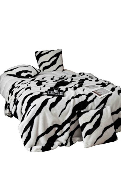 OEM Luxurious Mink Faux Fur Bedding Set with Zipper, MS STAR, Hypoallergenic, Blanket 200 x 230 cm + 2 P