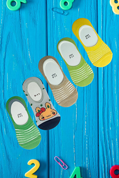 İbrahim Berk 5 чифта цветни летни тънки балетни чорапи за момичета