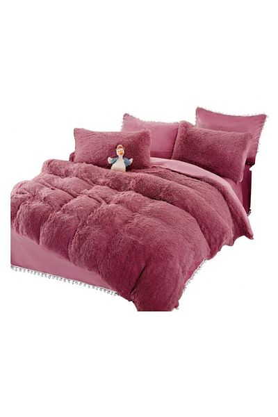 OEM Cocolino Fluffy 6-Piece Bedding Set, Super Soft, MS STAR, Pink