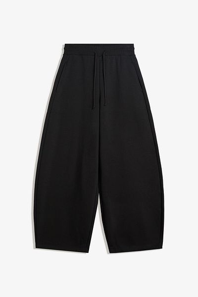 Bershka Plush barrel trousers