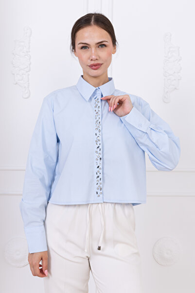 Meşe Moda Crop Stone Shirt